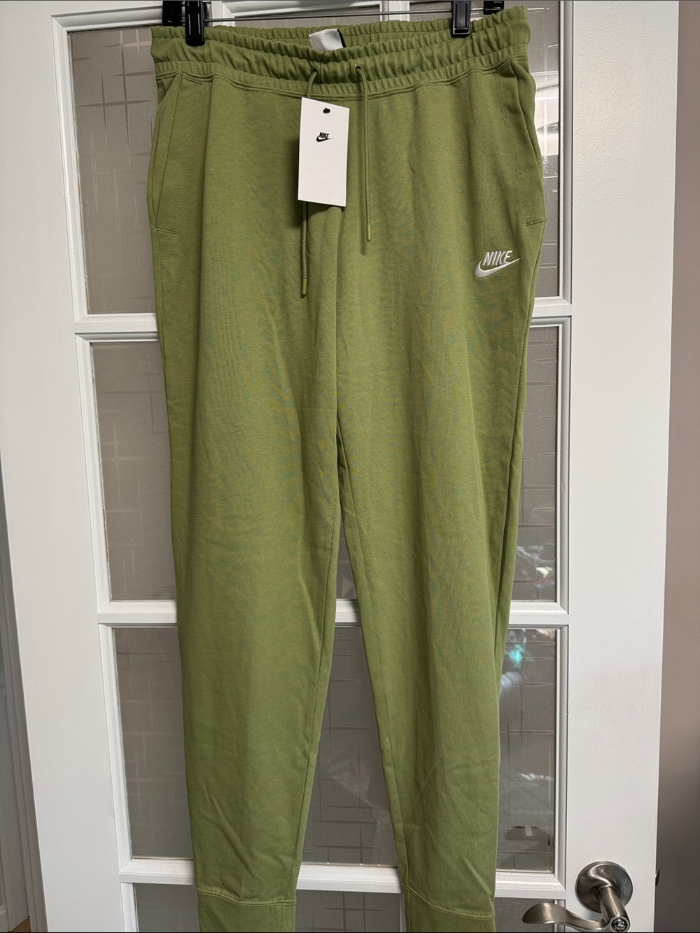 Nike Olive Green Tapered Fleece Joggers